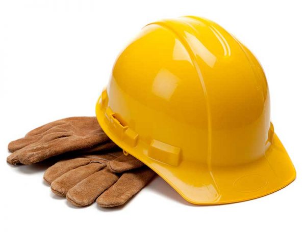 hard hat & gloves